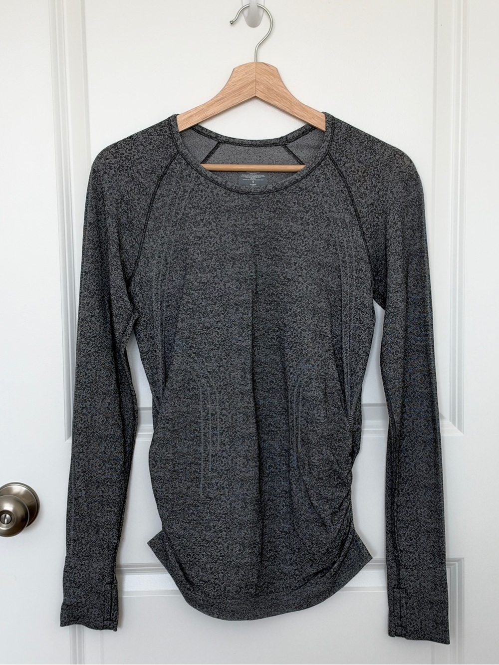 Athleta Fastest Track Long Sleeve Ruched Top